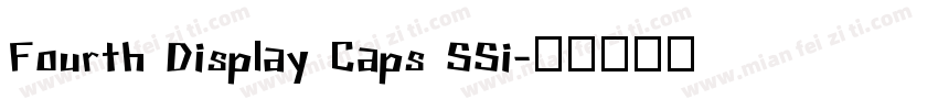 Fourth Display Caps SSi字体转换